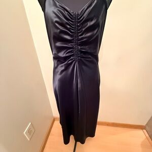 a new day Black Satin Dress